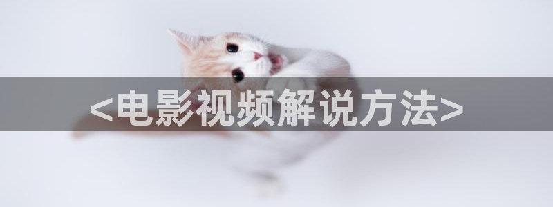 樱桃电视剧视频：<电影视频解说方法>